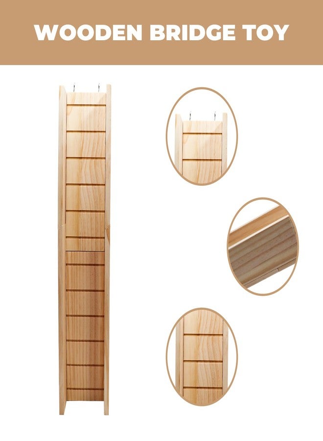 MHLLGN Wooden Guinea Pig Ramp for Cage, Hamster Ladder Toys, Bridge Cage Accessories for Guinea Pig, Hamster, Rats, Chinchillas, Squirrels - Image 3